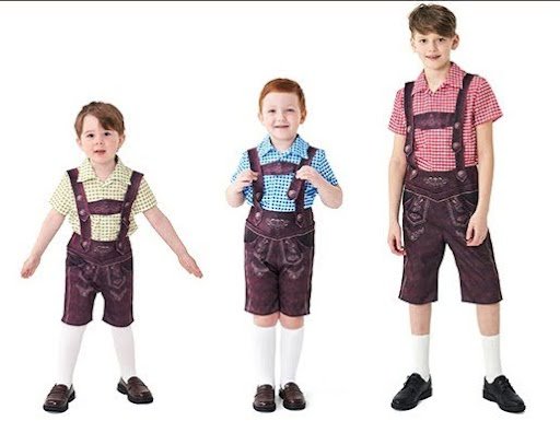 Small Fry Style: Young Men Lederhosen for Oktoberfest